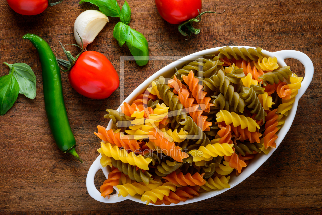 Bild-Nr.: 11830519 Italienische Fusilli mit Gemüse und Kräuter erstellt von xfotostudio