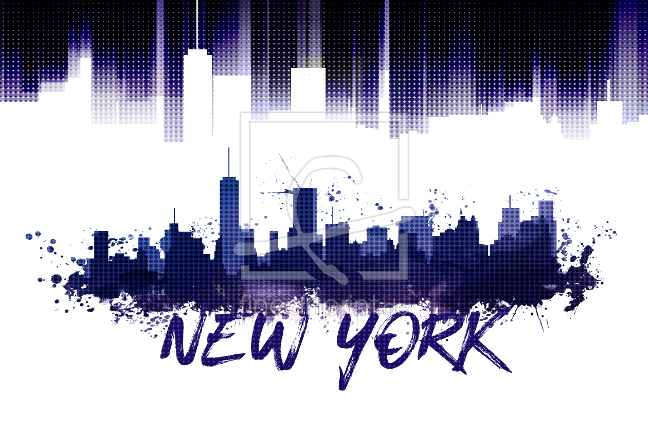 Bild-Nr.: 11835763 Graphic Art NYC Skyline - lila   erstellt von Melanie Viola