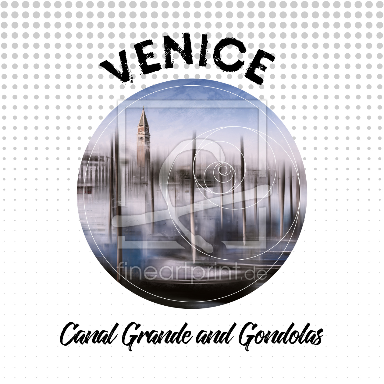 Bild-Nr.: 11843661 Graphic Art VENEDIG Canal Grande und Gondeln  erstellt von Melanie Viola