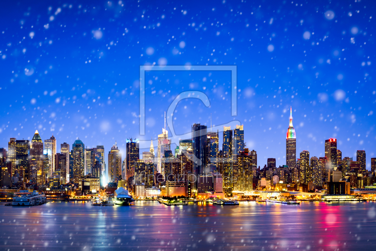 Bild-Nr.: 11845197 Manhattan Skyline im Winter Bild-Nr.: 11845197 Manhattan Skyline im Winter erstellt von eyetronic