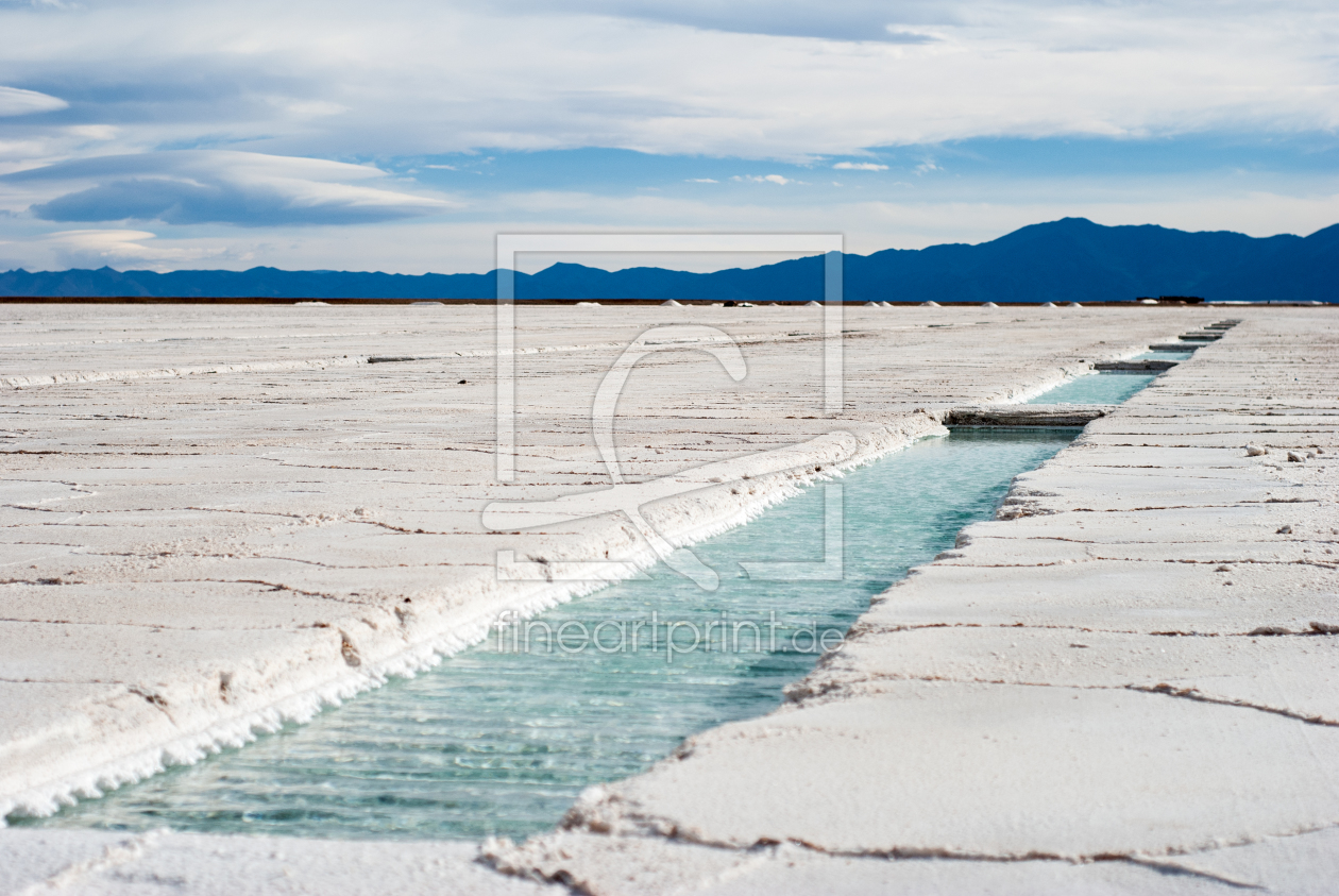 Bild-Nr.: 11854317 Regenrinne im Salzsee Jujuy Argentinien erstellt von KundenNr-325749