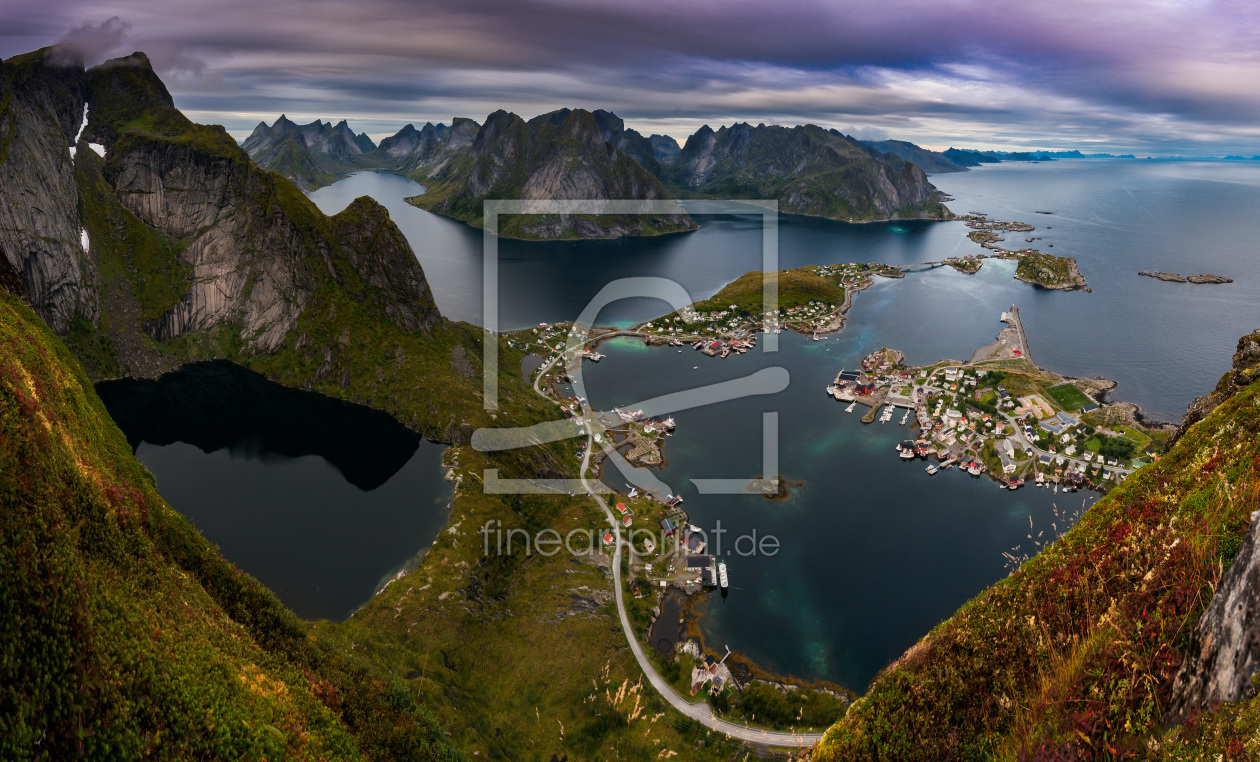 Bild-Nr.: 11859136 Panorama vom Reinebringen über Reine - Lofoten  erstellt von orxy