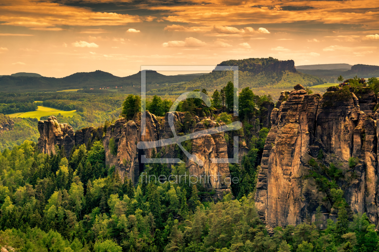 Bild-Nr.: 11867162 Bastei Felsenburg und Lilienstein erstellt von Reiner Würz