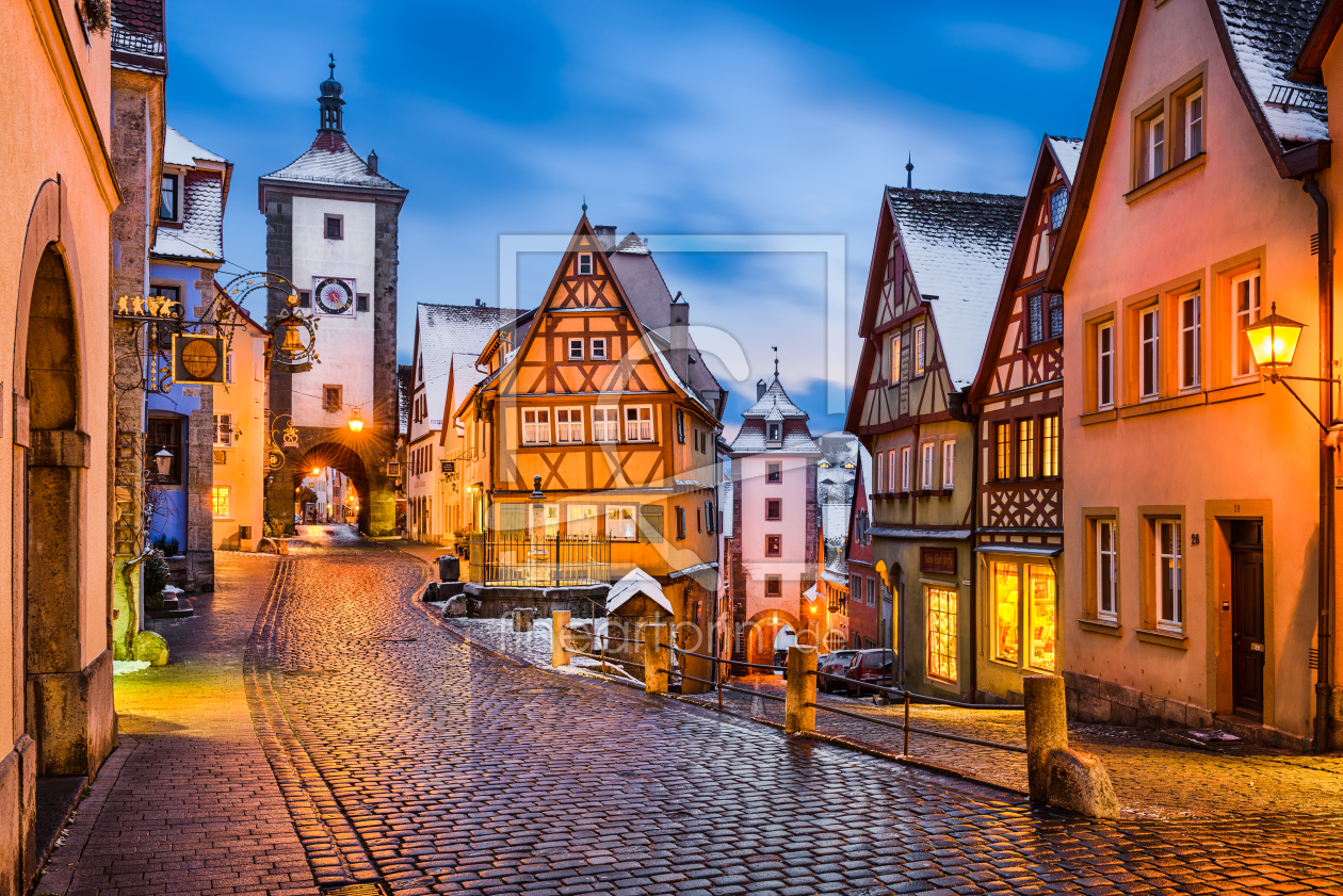 Bild-Nr.: 11868298 Rothenburg ob der Tauber bei Nacht erstellt von Mapics