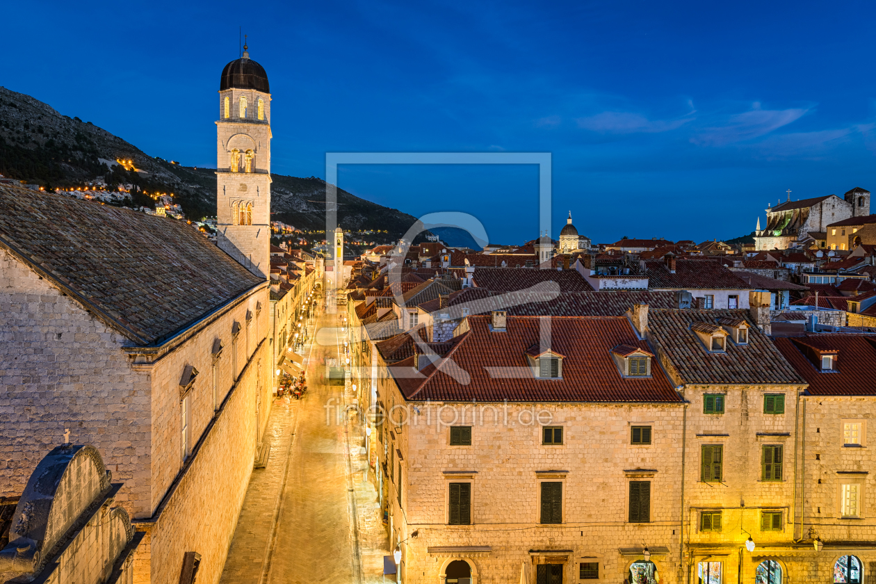 Bild-Nr.: 11868317 Altstadt von Dubrovnik bei Nacht erstellt von Mapics