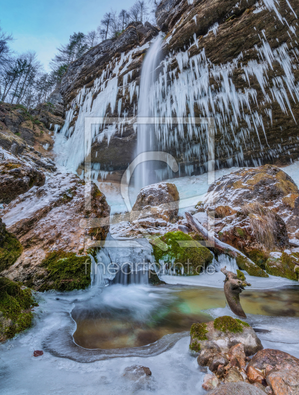 Bild-Nr.: 11870096 Winterwasserfall in Pericnik erstellt von Graphitone