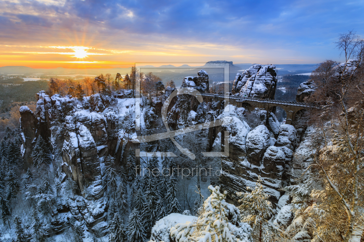 Bild-Nr.: 11871942 Januarmorgen an der Bastei  erstellt von Daniela Beyer