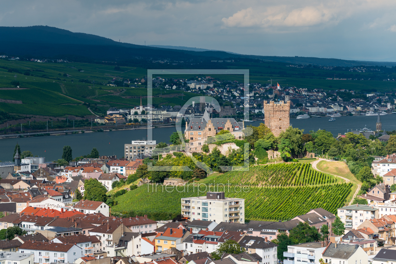 Burg Klopp in Bingen 28 als Grußkarte von Erhard Hess...