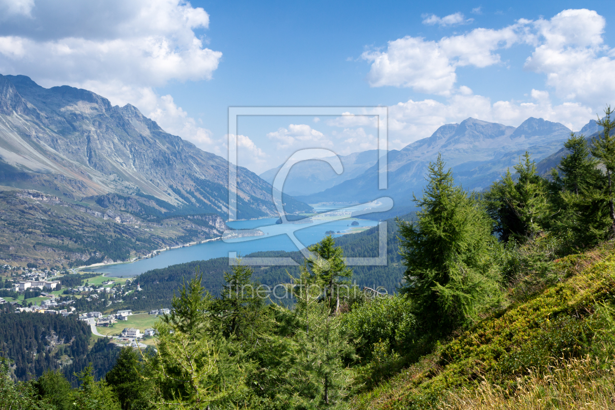Bild-Nr.: 11874415 Blick ins Tal auf den Silsersee erstellt von eyetronic