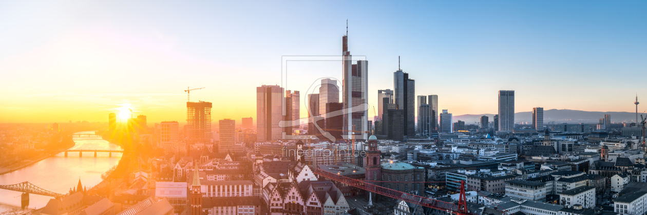 Bild-Nr.: 11875376 Frankfurt am Main bei Sonnenuntergang erstellt von eyetronic