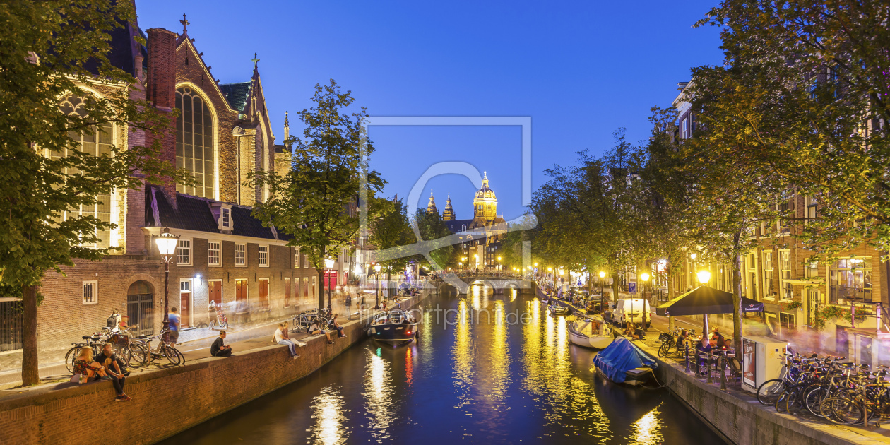 Bild-Nr.: 11880943 Oude Kerk und Gracht in der Altstadt von Amsterdam erstellt von dieterich