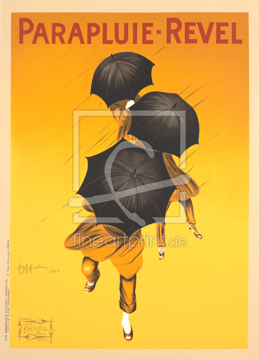 Bild-Nr.: 11881170 Parapluie Revel by Leonetto Cappiello - 1922 erstellt von CASA-FINE-ARTS
