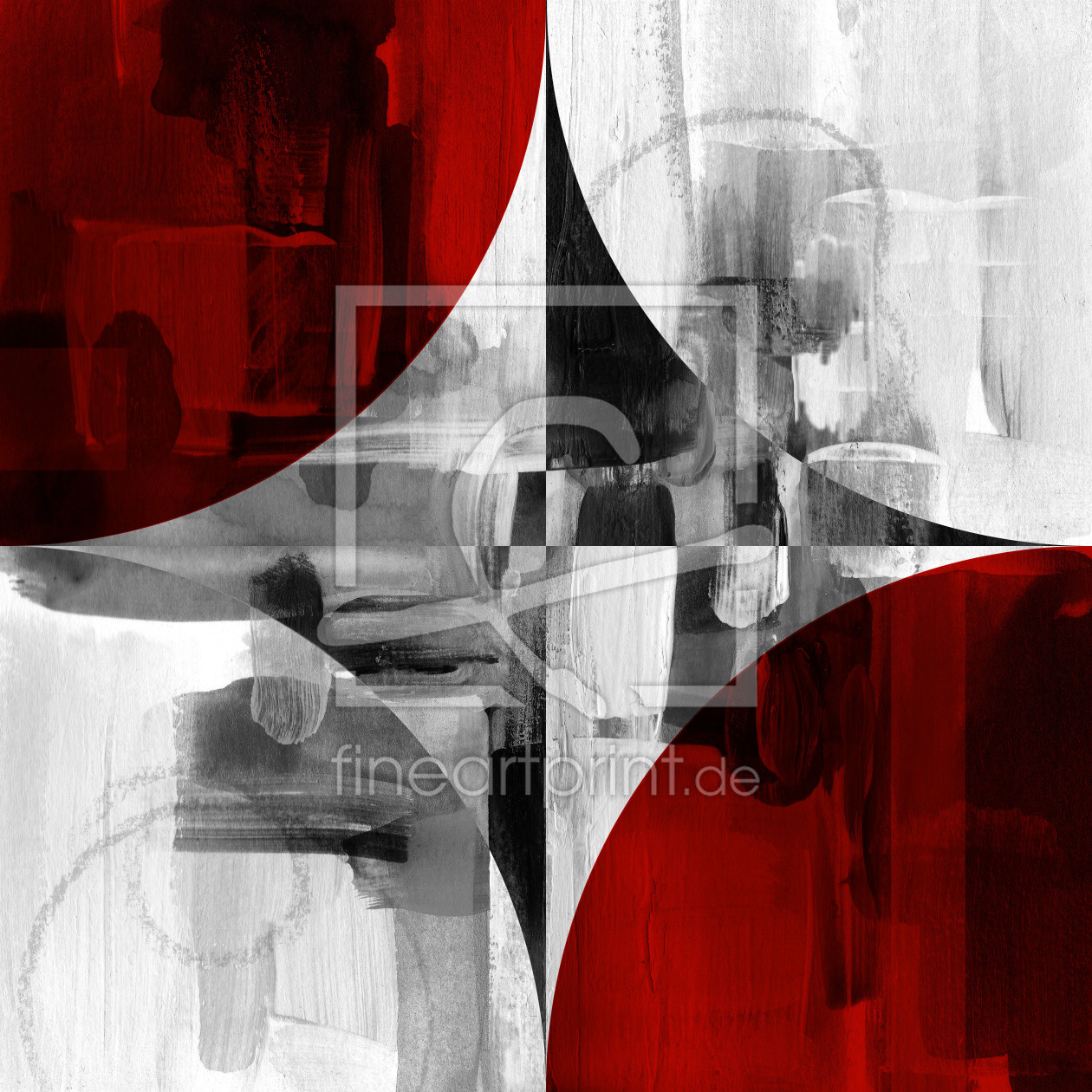 Bild-Nr.: 11881865 Circle Segments Red II erstellt von CASA-FINE-ARTS