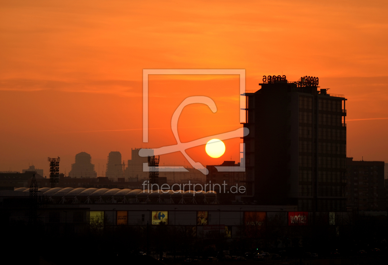 Bild-Nr.: 11882328 Sonnenuntergang Einkaufszentrum Valencia erstellt von I. Heuer