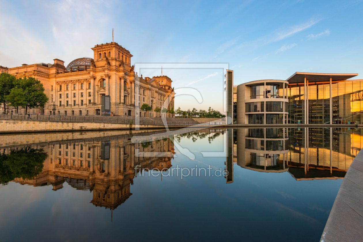 Bild-Nr.: 11884540 Reichstag und Paul-Löbe-Haus bei Sonnenaufgang erstellt von Robin-Oelschlegel-Photography