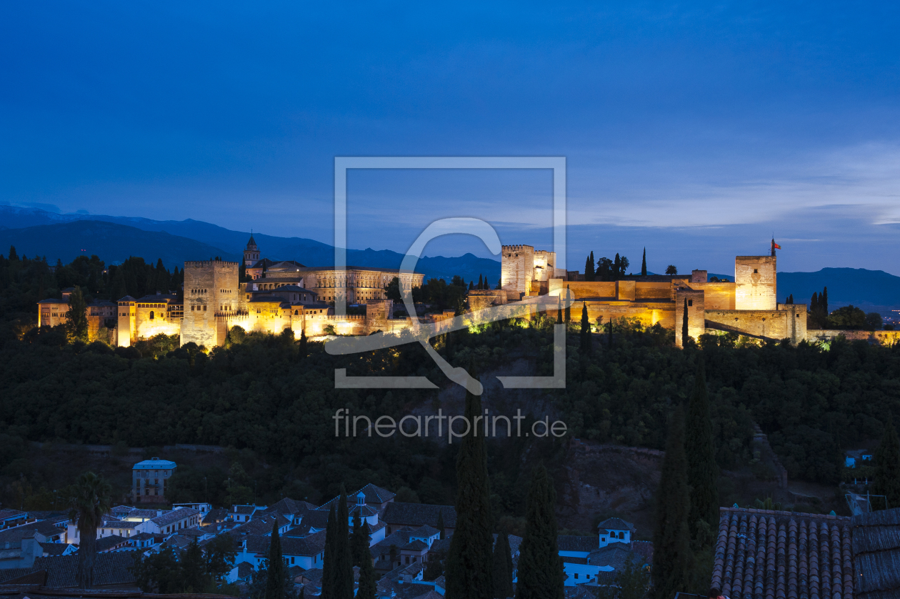 Bild-Nr.: 11885330 Alhambra in der Dämmerung Bild-Nr.: 11885330 Alhambra in der Dämmerung erstellt von JF-Fotografie