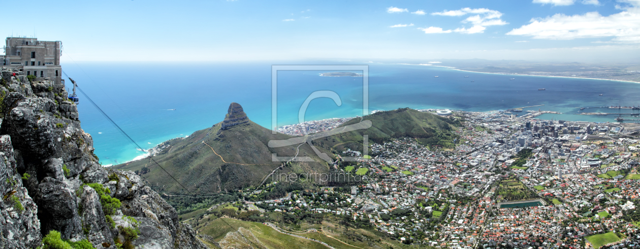 Bild-Nr.: 11888200 Blick vom Tafelberg über Kapstadt erstellt von DirkR