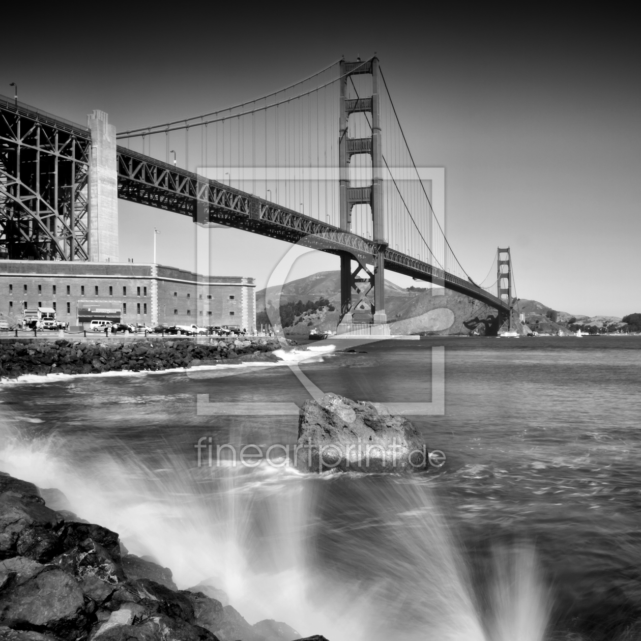 Bild-Nr.: 11891124 Golden Gate Bridge mit Brandung erstellt von Melanie Viola