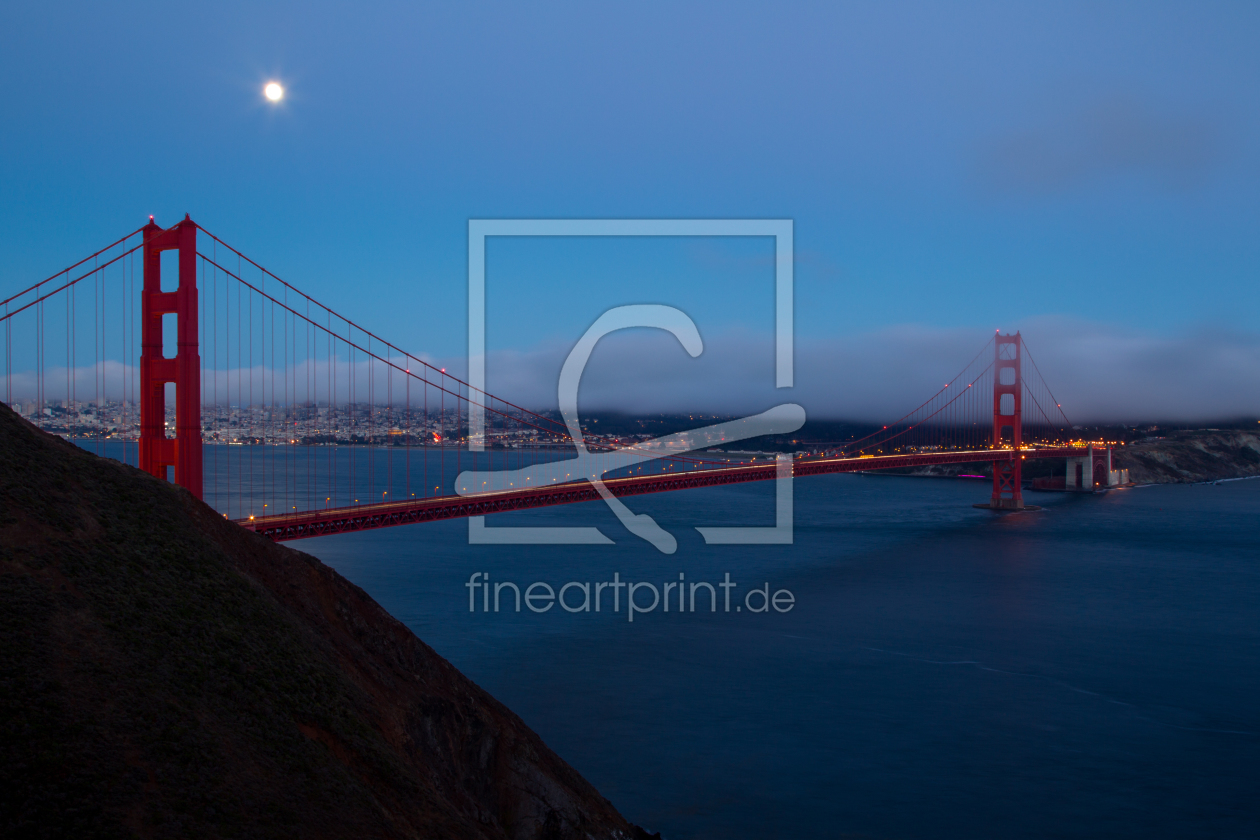 Bild-Nr.: 11893926 Vollmond über der Golden Gate Bridge erstellt von DirkR