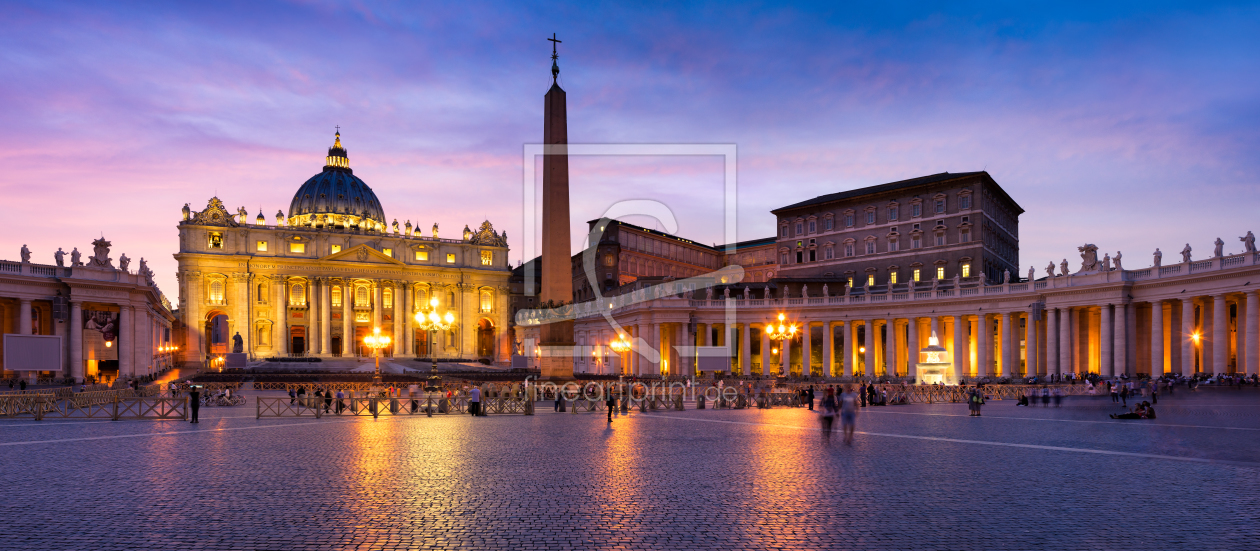 Bild-Nr.: 11897120 Petersplatz mit Blick auf den Petersdom in Rom erstellt von eyetronic