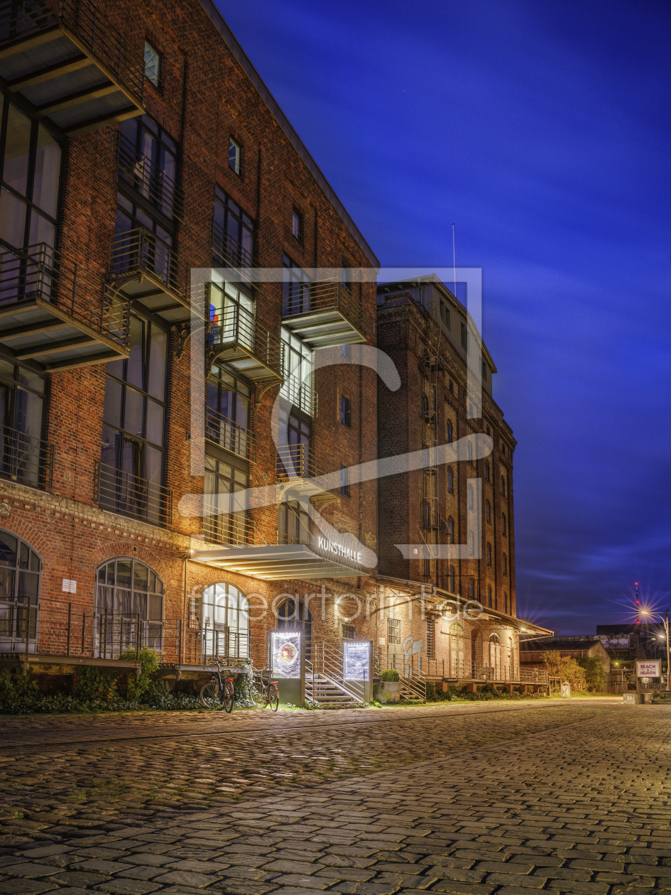 Bild-Nr.: 11897689 Münster Hafen Kunsthalle bei Nacht erstellt von Daniel Heine