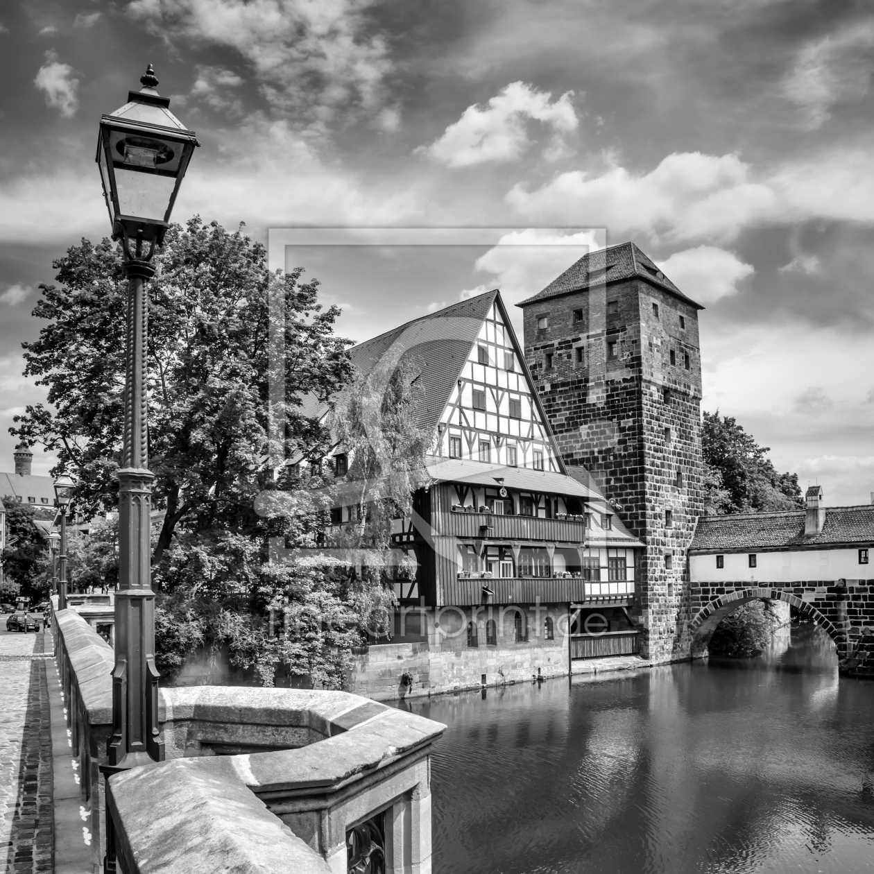 Bild-Nr.: 11899418 NÜRNBERG Blick von der Maxbrücke zum Henkersteg erstellt von Melanie Viola