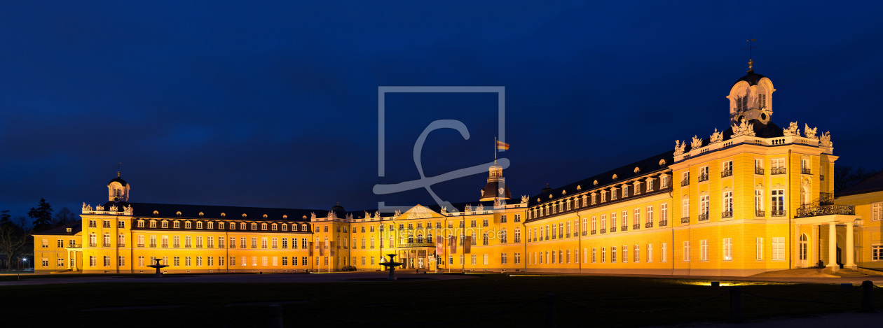 Bild-Nr.: 11899590 Schloss Karlsruhe zur blauen Stunde erstellt von Marcel Heinzmann