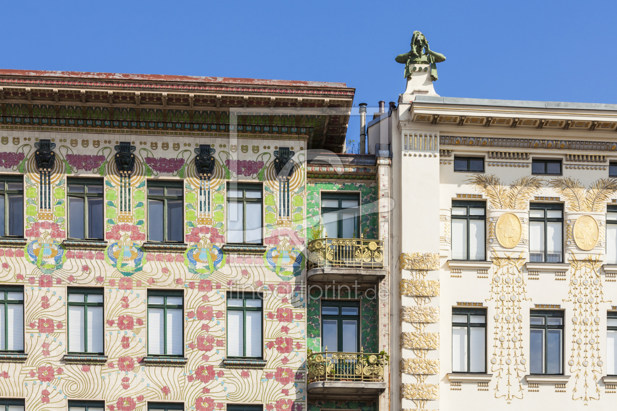 Bild-Nr.: 11900541 Wienzeilenhäuser von Otto Wagner in Wien erstellt von dieterich