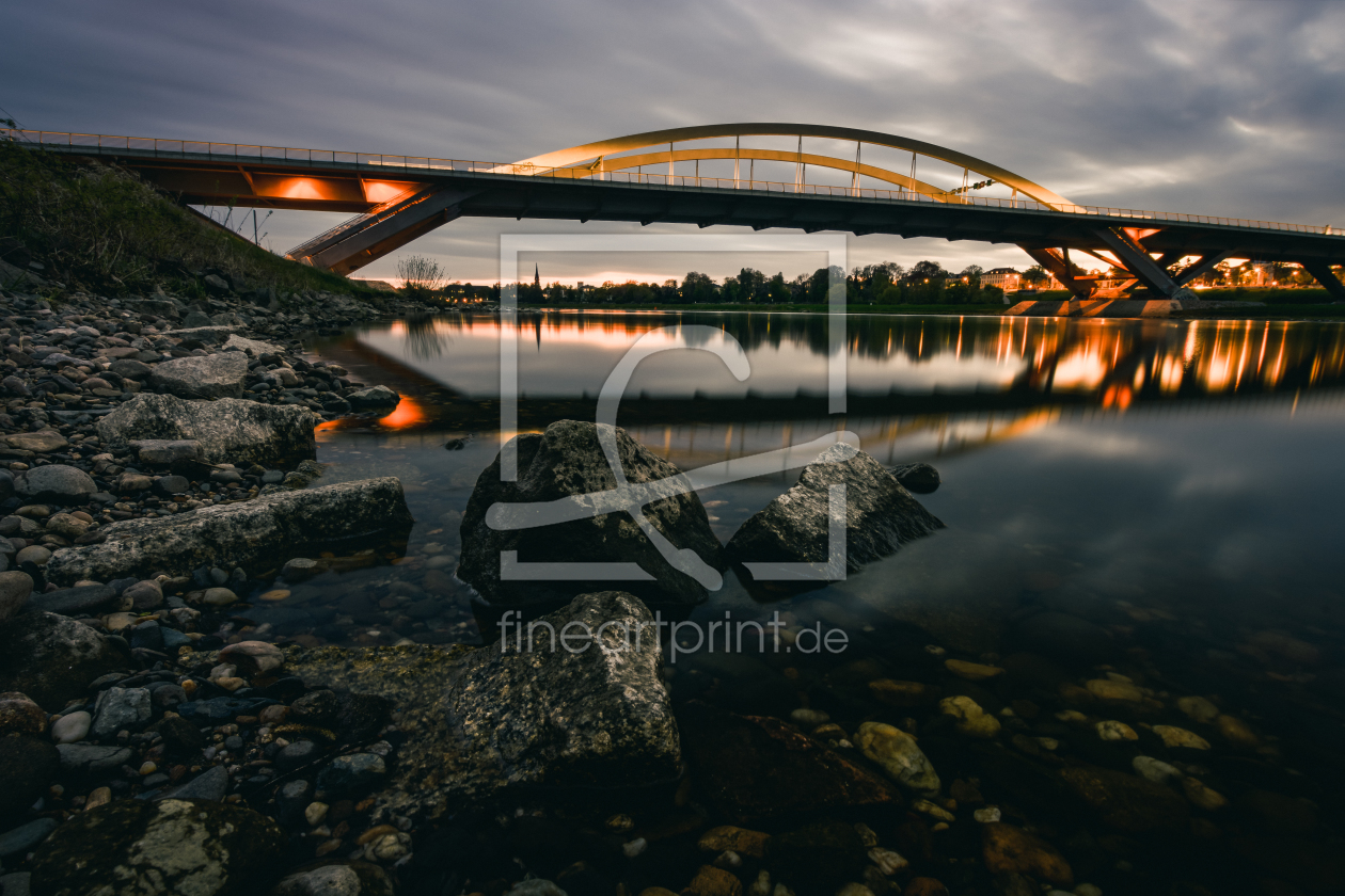 Bild-Nr.: 11901469 Sonnenuntergang Waldschlößchenbrücke Dresden erstellt von Franz-Kostall-Fotografie