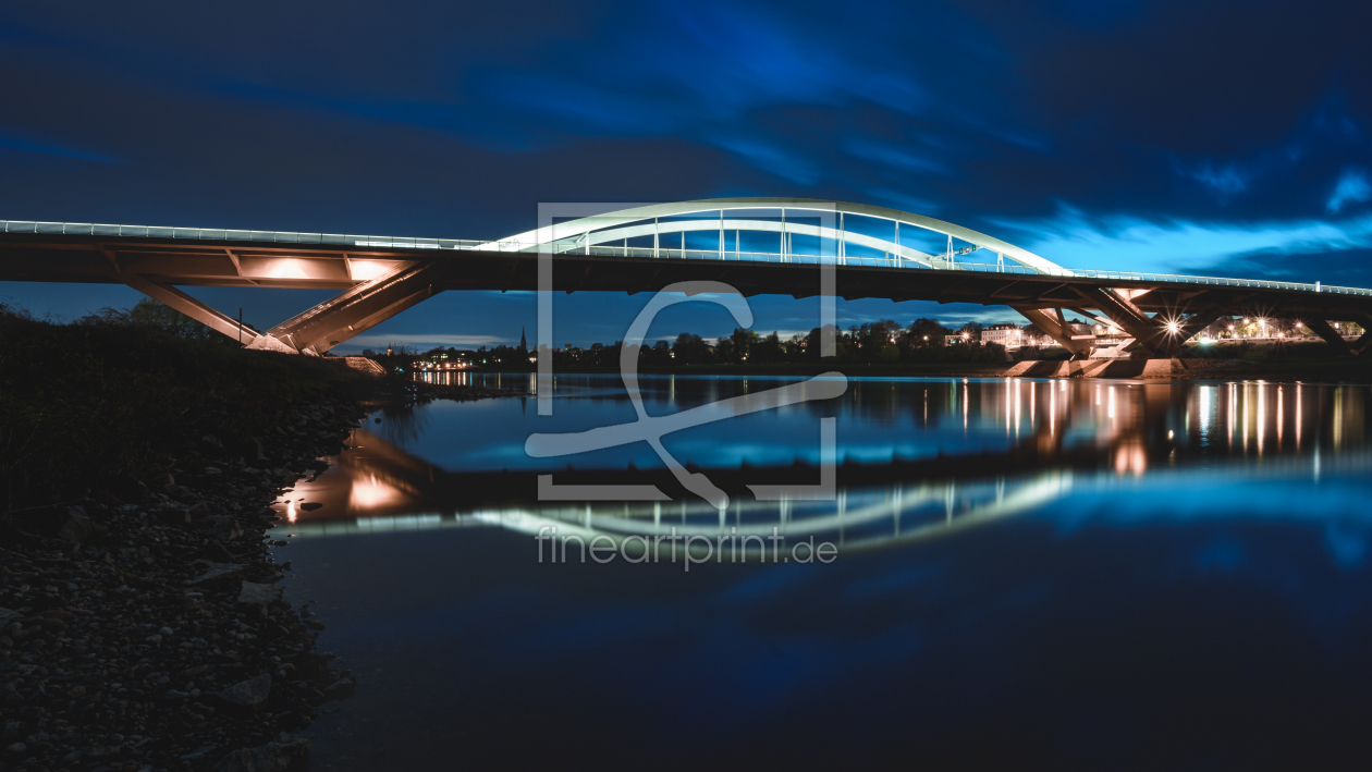 Bild-Nr.: 11901470 Blaue Stunde Waldschlößchenbrücke Dresden erstellt von Franz-Kostall-Fotografie
