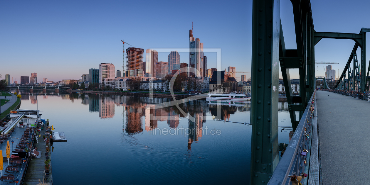 Bild-Nr.: 11902252 Skyline - Frankfurt am Main - Eiserner Steg erstellt von Christiane Dreher