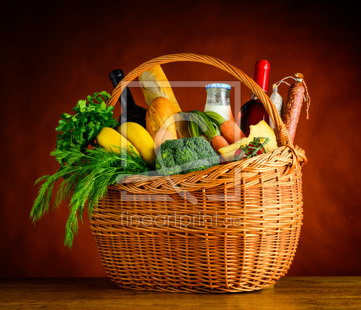 Bild-Nr.: 11904274 Korb mit frischem Essen erstellt von xfotostudio