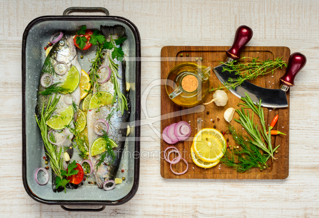 Bild-Nr.: 11905180 Fisch und Zutaten Bild-Nr.: 11905180 Fisch und Zutaten erstellt von xfotostudio