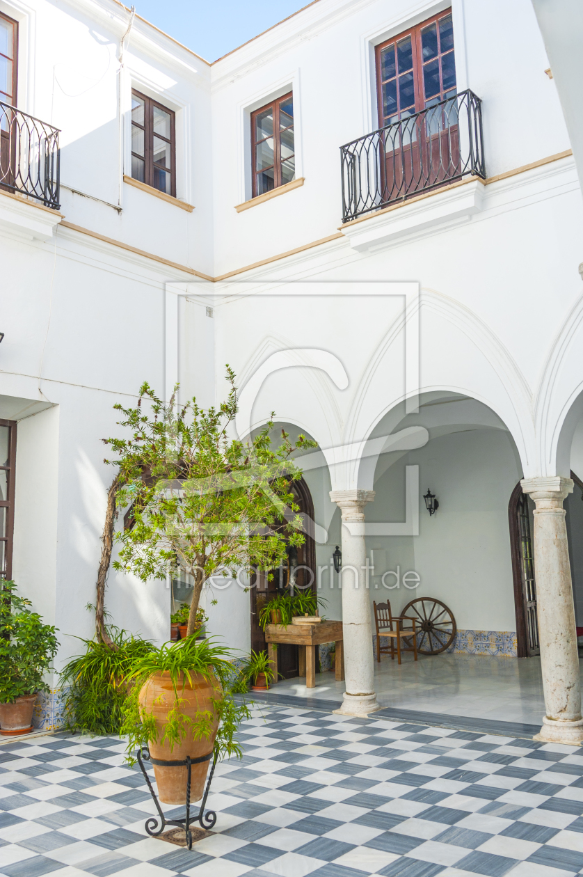 Bild-Nr.: 11906535 Palastinnenhof in Arcos - Weiße Dörfer Andalusien erstellt von KundenNr-160338