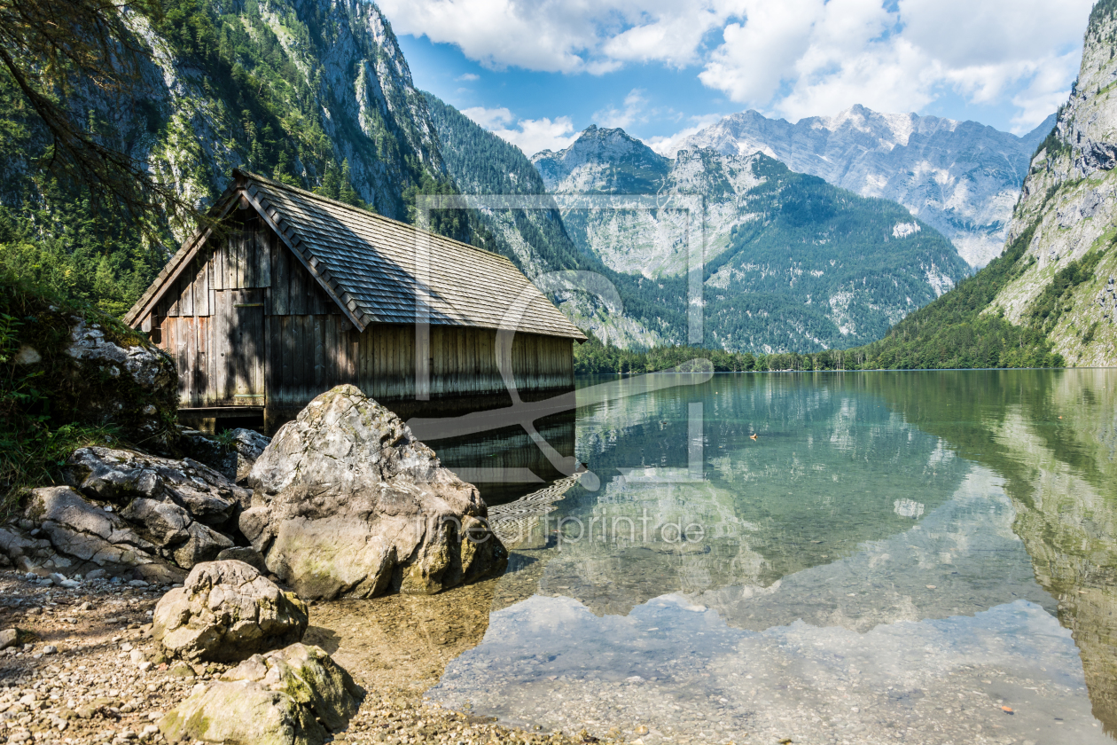 Bild-Nr.: 11908369 Altes Bootshaus am Obersee in Berchtesgaden erstellt von Asvolas