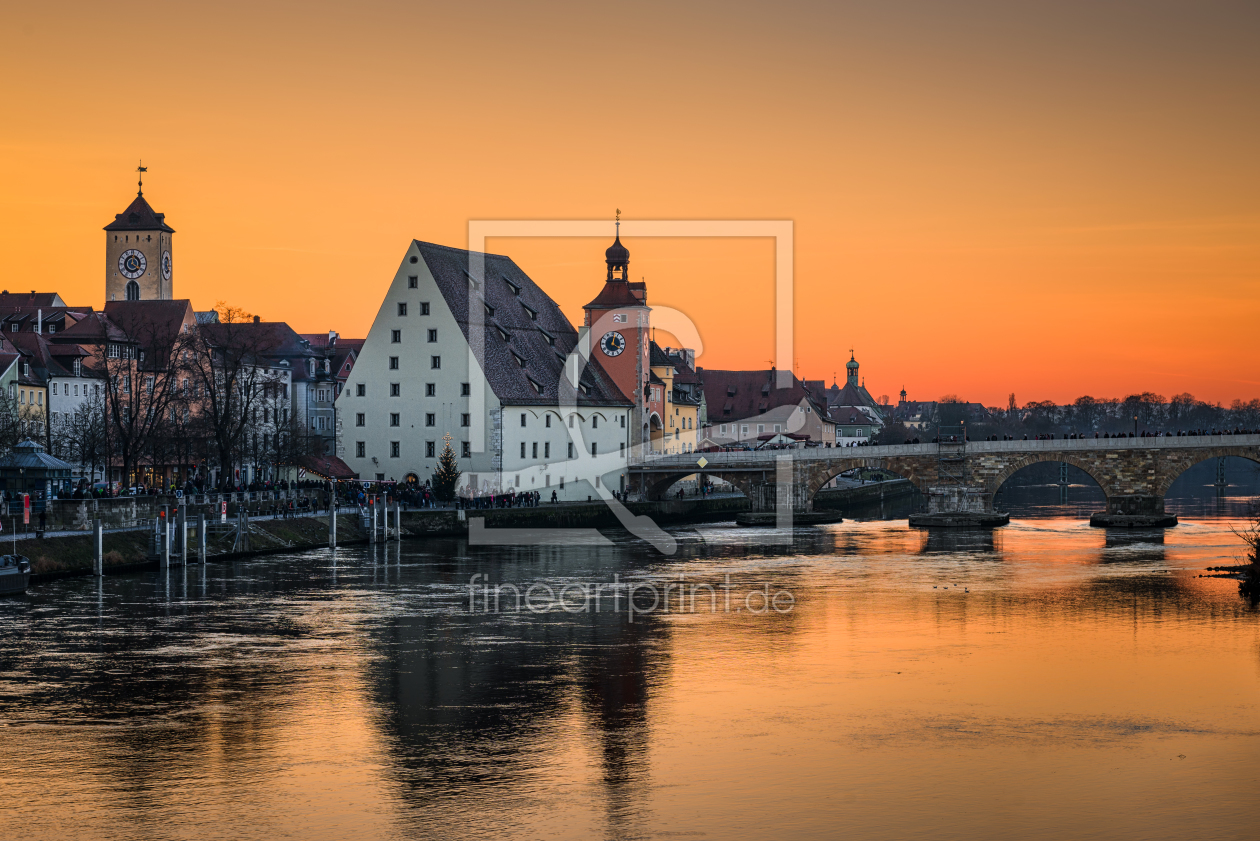 Bild-Nr.: 11908408 Sonnenuntergang in Regensburg erstellt von Mapics