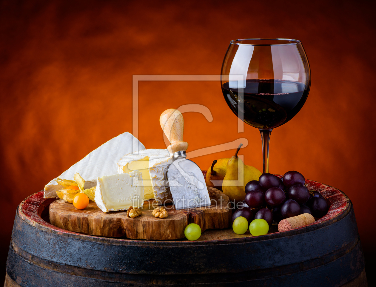 Bild-Nr.: 11908839 Wein und Käse Stillleben erstellt von xfotostudio