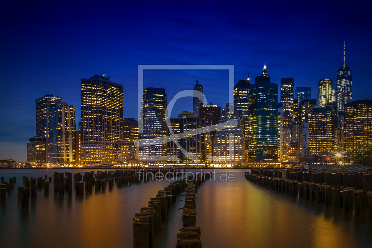 Bild-Nr.: 11909626 MANHATTAN SKYLINE Blaue Stunde erstellt von Melanie Viola