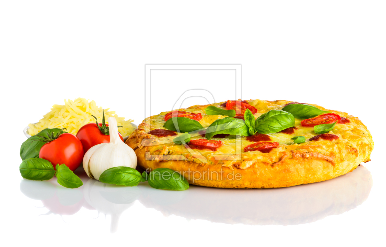 Bild-Nr.: 11909665 Pizza Margherita mit Zutaten erstellt von xfotostudio