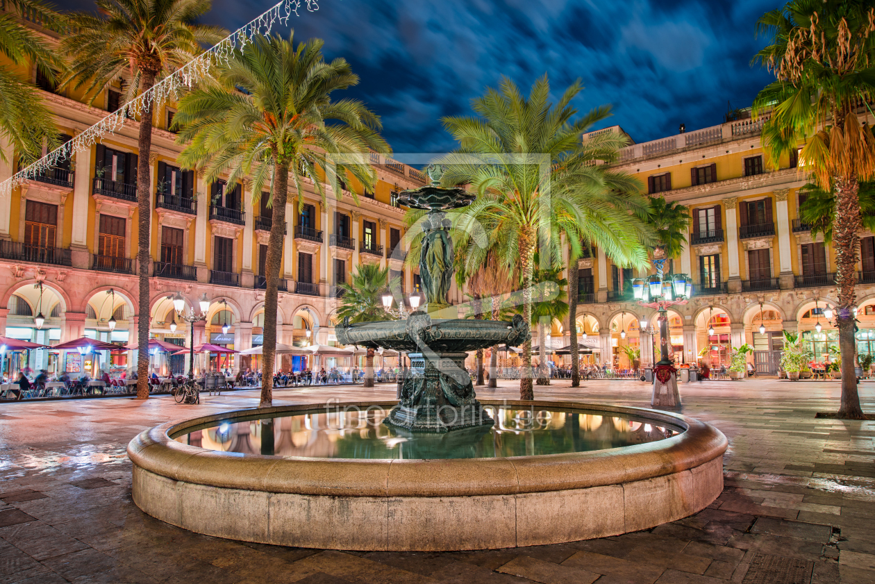 Bild-Nr.: 11913319 Placa Reial in Barcelona erstellt von Mapics