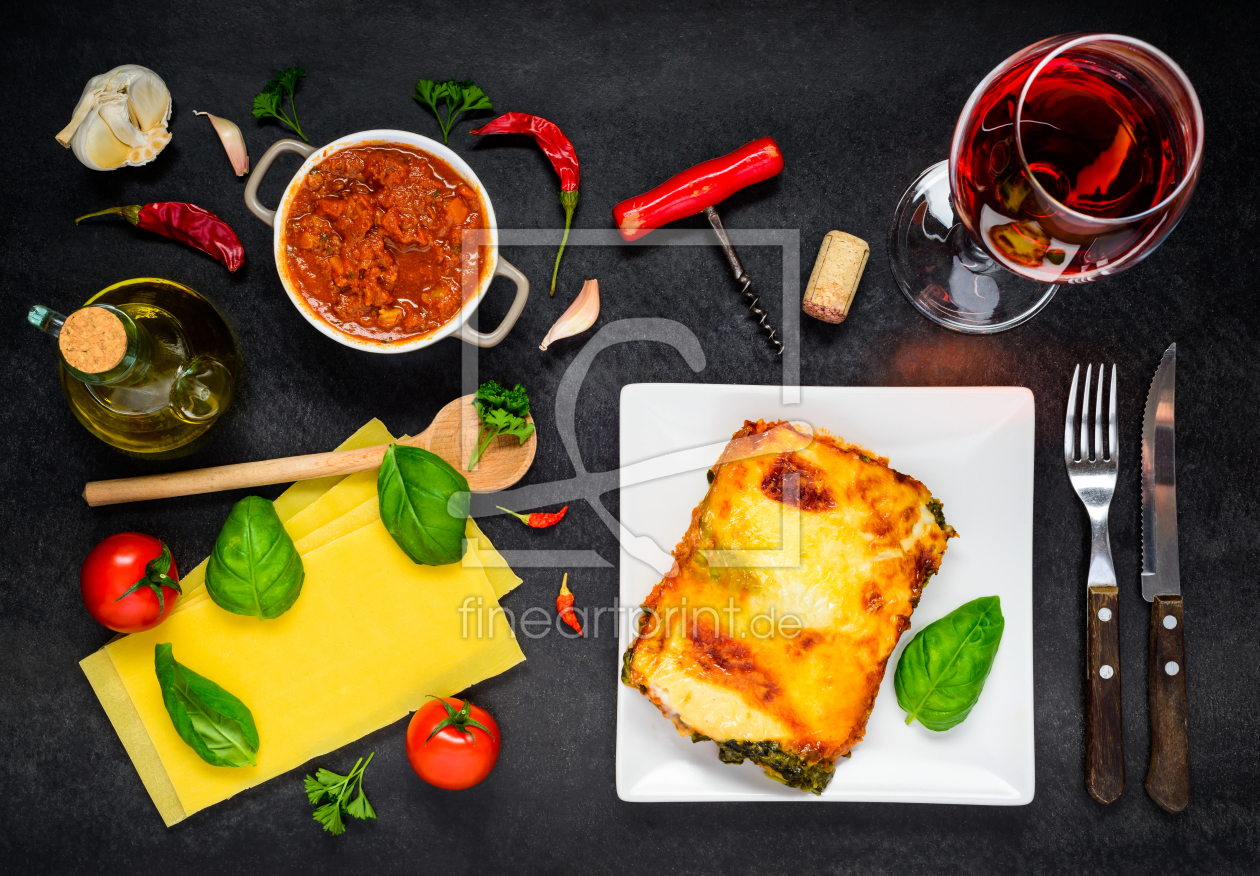 Bild-Nr.: 11913645 Italienisch Lasagna Kochen erstellt von xfotostudio