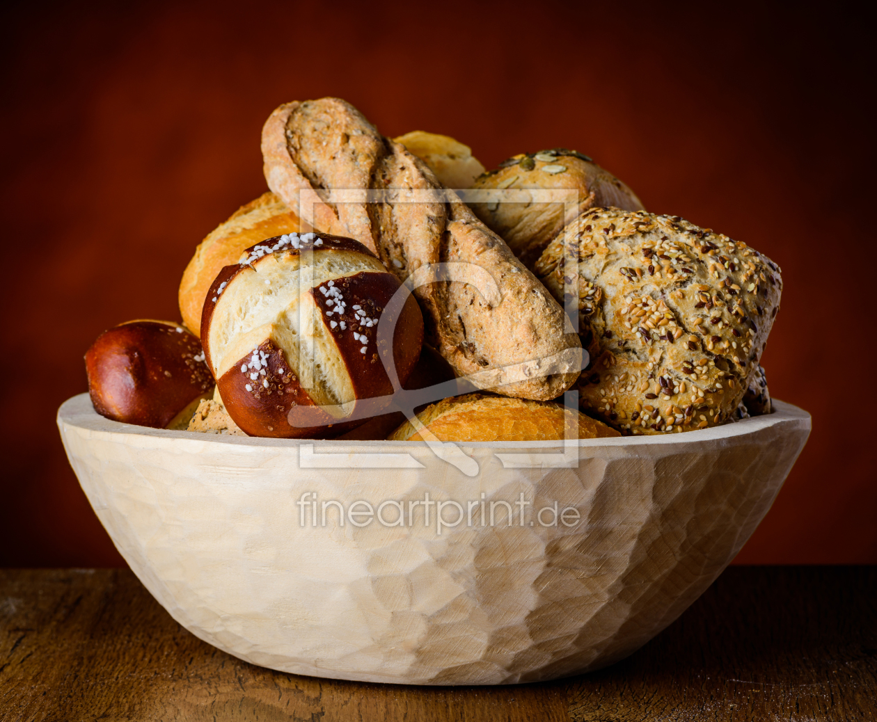 Bild-Nr.: 11913669 Holzkorb mit Brötchen erstellt von xfotostudio