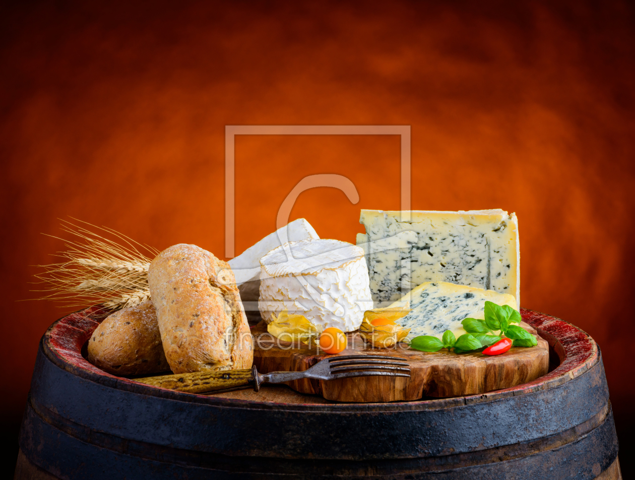Bild-Nr.: 11913742 Stillleben mit Käse und Brot erstellt von xfotostudio