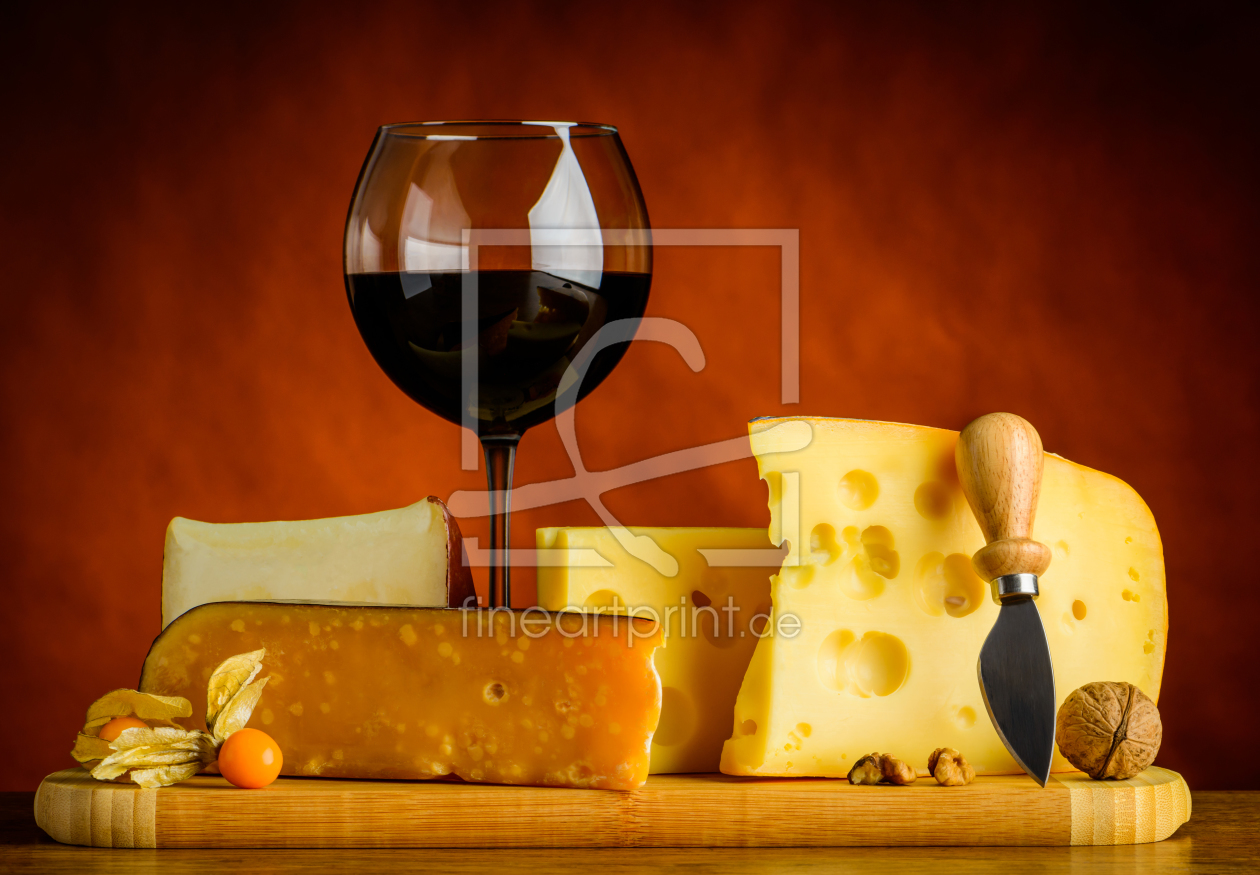 Bild-Nr.: 11914451 Käse und Wein Stillleben erstellt von xfotostudio