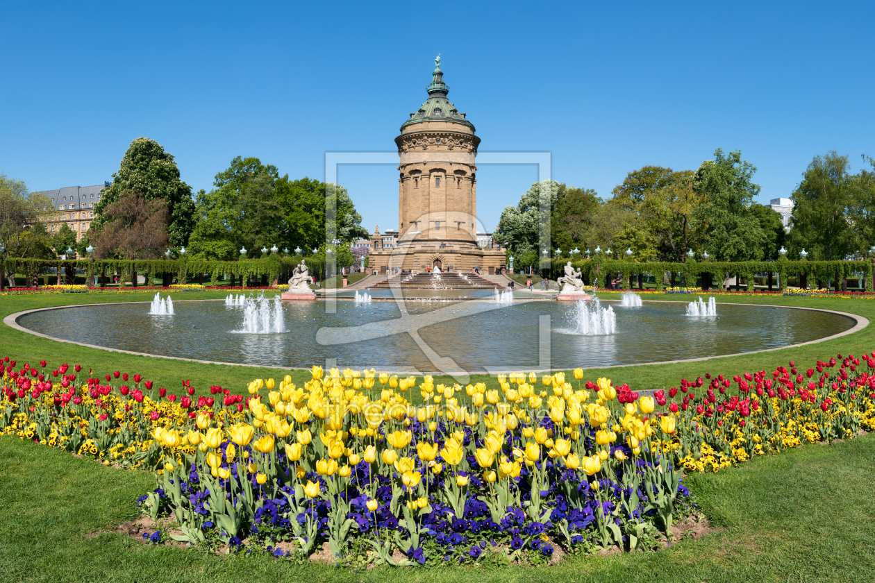Bild-Nr.: 11915437 Mannheim Wasserturm im Frühling erstellt von eyetronic