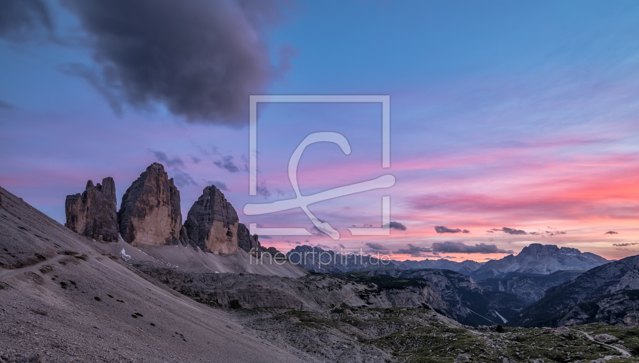 Bild-Nr.: 11916983 Sonnenuntergang Drei Zinnen Südtirol erstellt von Achim Thomae