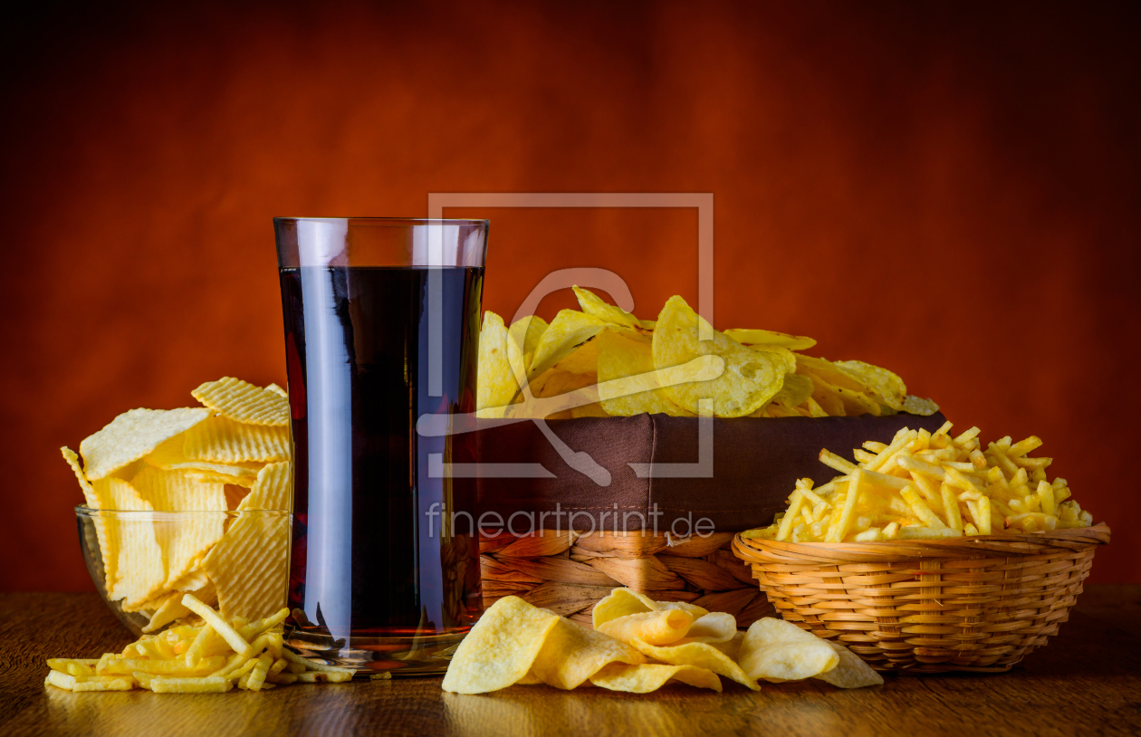 Bild-Nr.: 11919519 Stillleben Chips Snaks mit Cola erstellt von xfotostudio