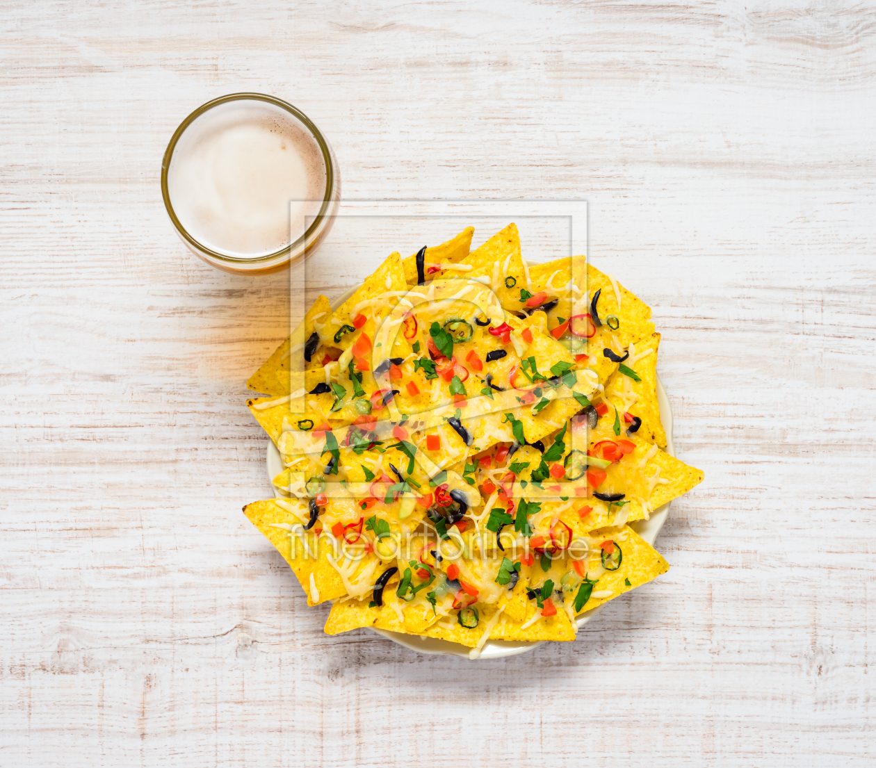 Bild-Nr.: 11920375 Tortilla Chips mit Glas Bier erstellt von xfotostudio