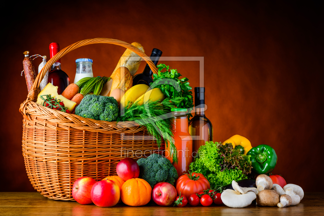 Bild-Nr.: 11920914 Stillleben Früchte und Gemüsekorb gesundes essen erstellt von xfotostudio