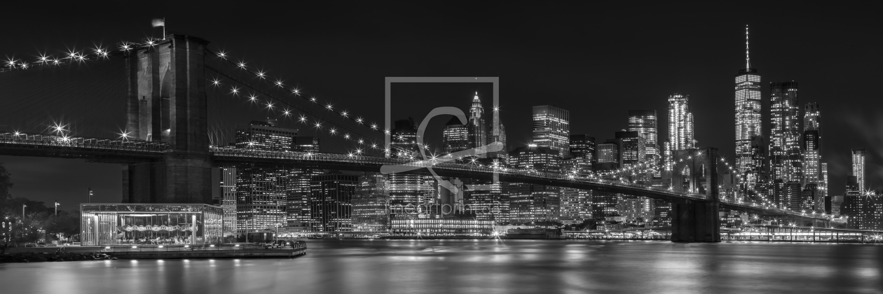Bild-Nr.: 11922562 NEW YORK CITY Impressionen bei Nacht - Monochrom erstellt von Melanie Viola